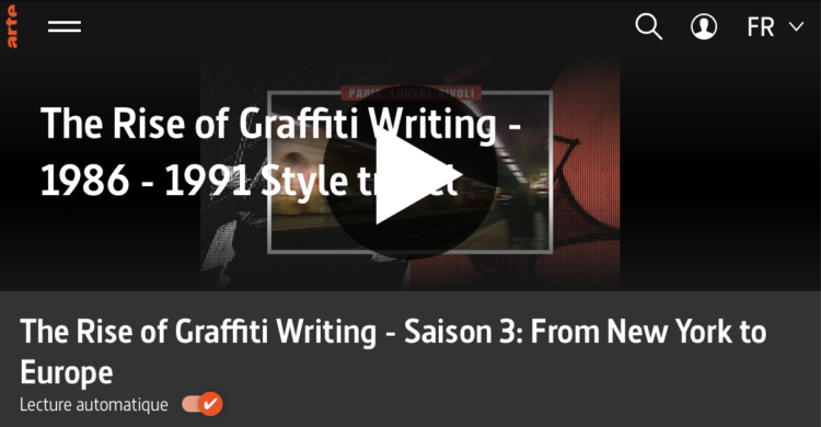 Arte - The rise of Graffiti Writing 1986 - 1991 Documentaire featuring interview Darco - 2018